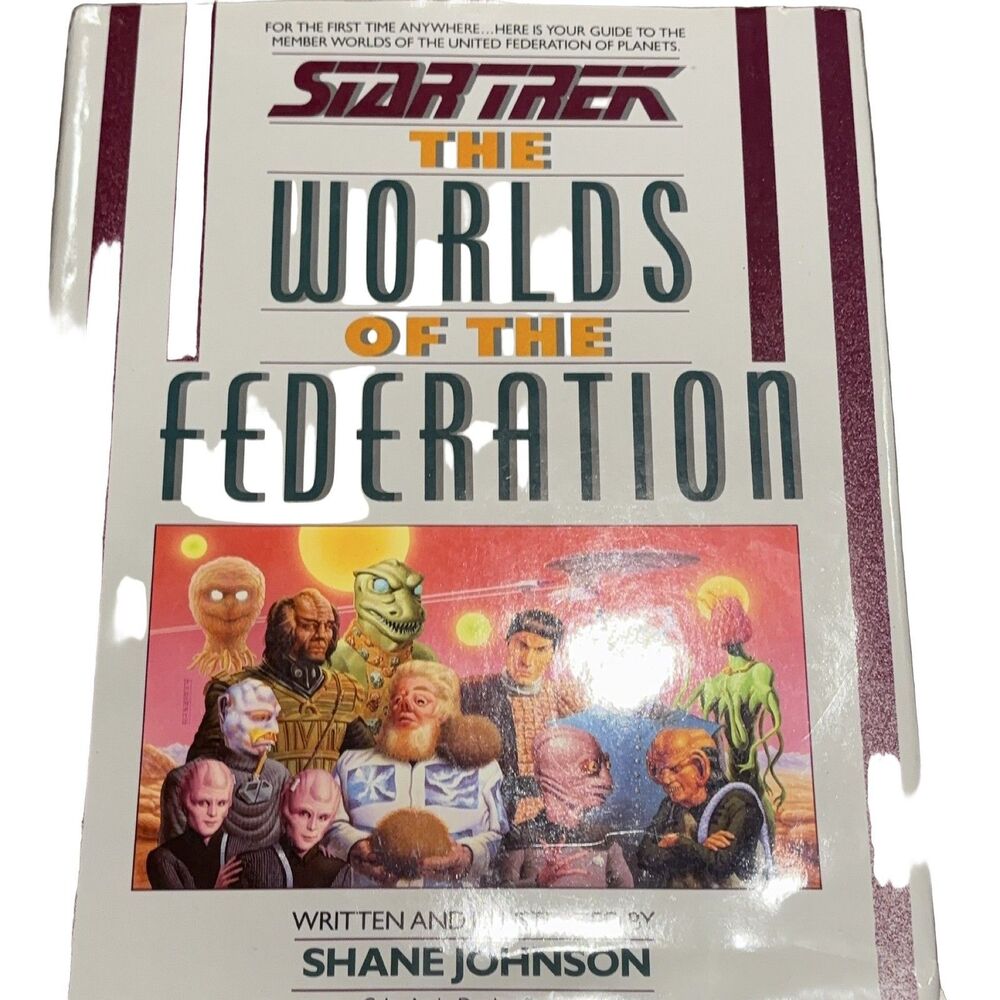 Star Trek: The Worlds of the Federation Shane Johnson Hardcover Pocket Books